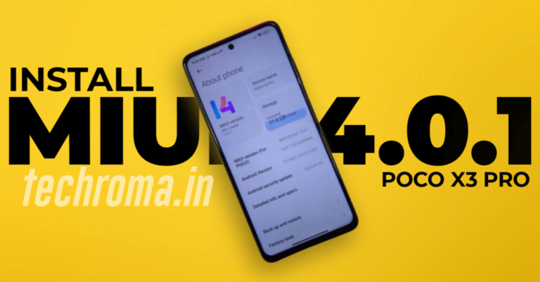 How to install Official MIUI 14 Update On POCO X3 Pro – Step by Step Guide