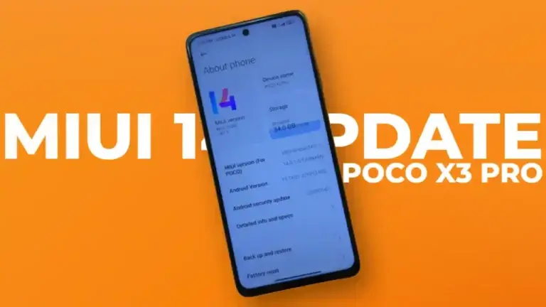 POCO X3 Pro MIUI 14 Update