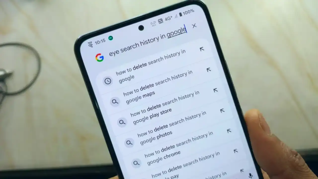 How to Delete Search history in Google