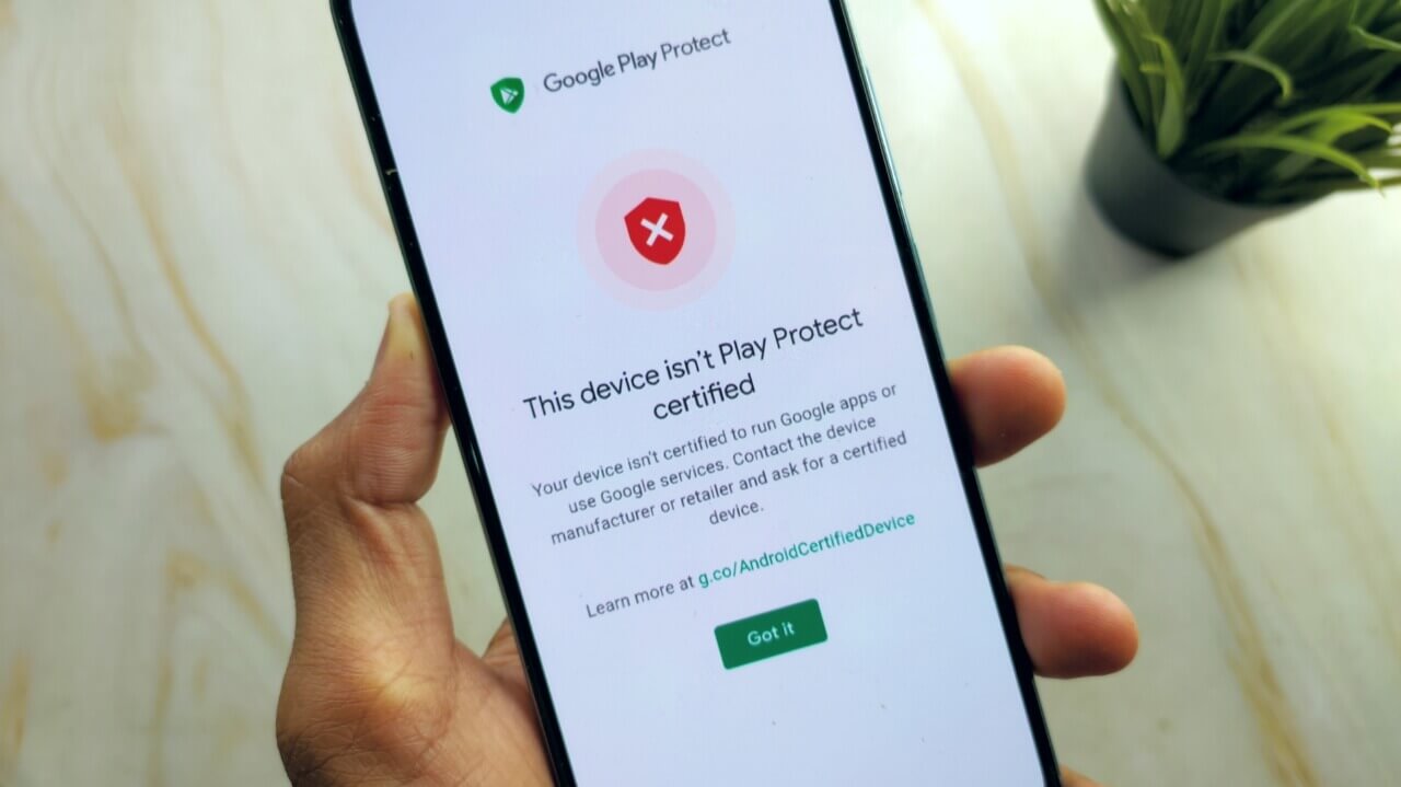 how to fix device is not play protect certified error