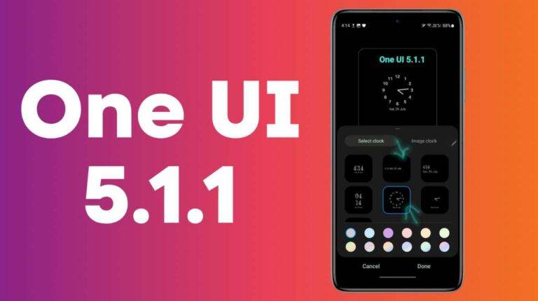 Download One UI 5.1.1 Always on Display App Update with New Clocks & Fonts