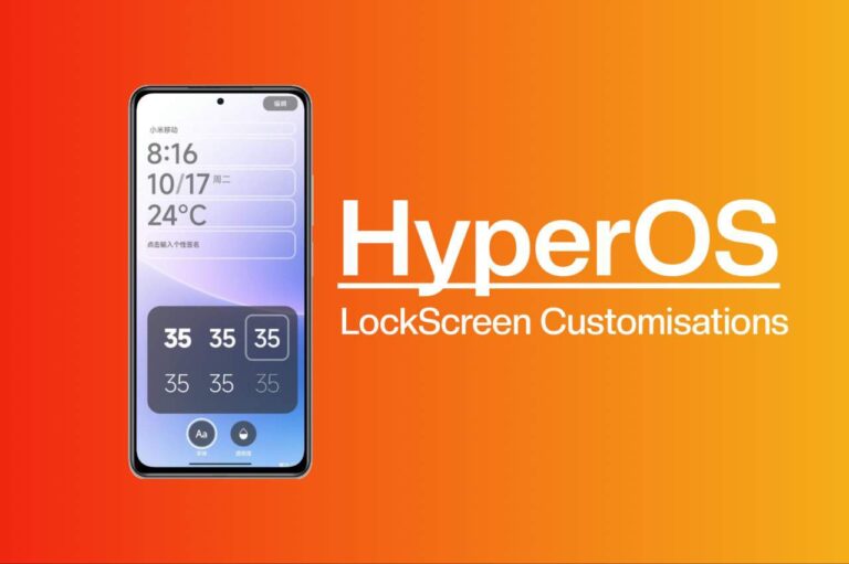 HyperOS Lock Screen Customizations Feature Leaked