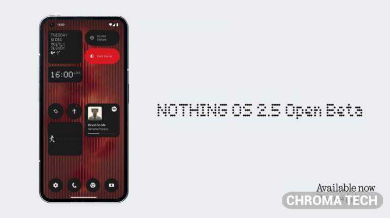 Nothing Phone 1 gets Nothing OS 2.5 Open Beta 1 Update
