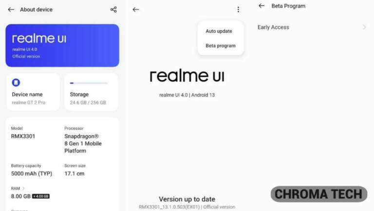 Realme 10 Pro 5G gets Realme UI 5.0 x Android 14 Early Access in India