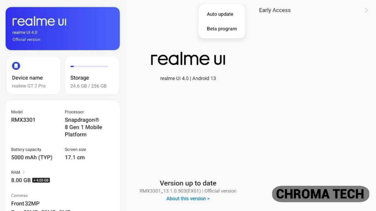 Realme Narzo 60 5G gets Realme UI 5.0 x Android 14 Early Access 2 in India