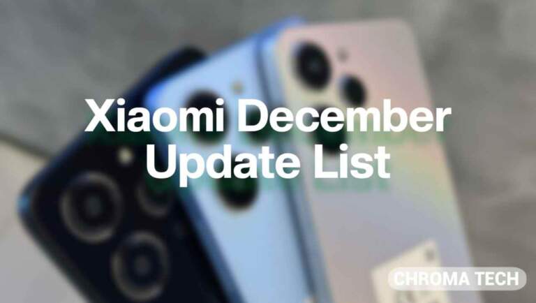 Xiaomi December 2023 Updates are here; Check out the list