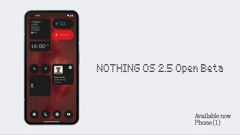 Nothing Phone 1 Receives Feature-Packed Open Beta 2 of Nothing OS 2.5