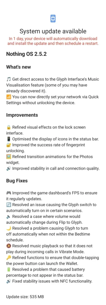nothing os 2.5.2 update