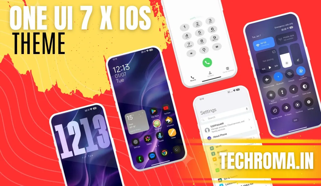 One UI 7 x iOS HyperOS Theme